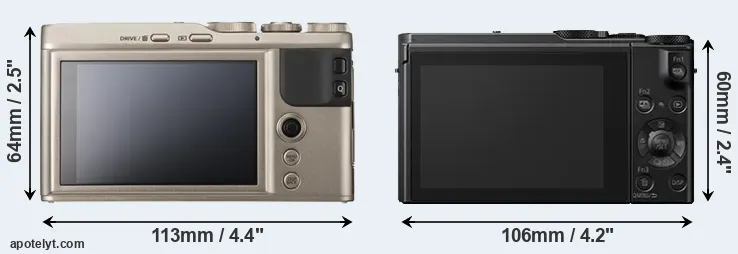 Comparison XF10 or LX15 rear