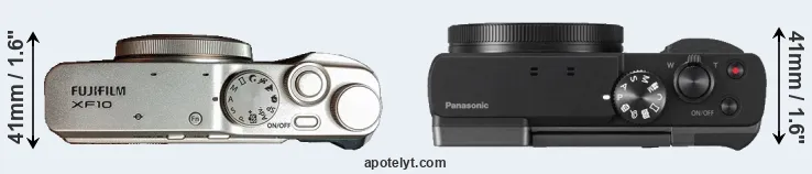 Compare XF10 versus ZS70 top