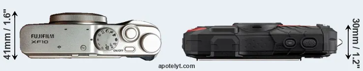 Compare XF10 versus WG-60 top