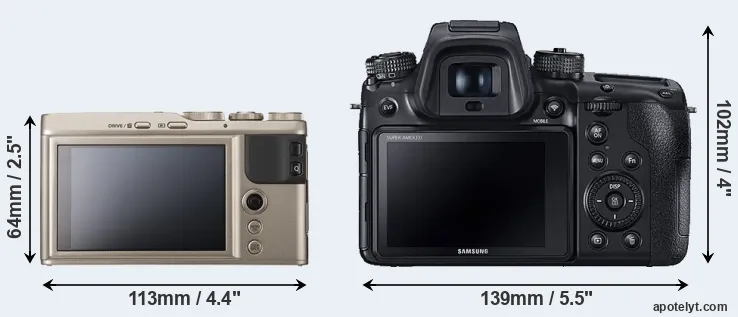 Comparison XF10 or NX1 rear