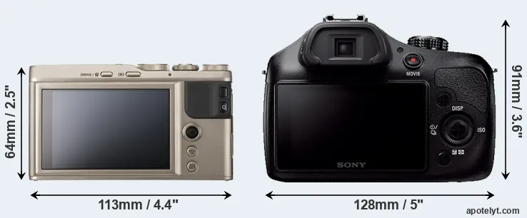 Comparison XF10 or A3000 rear