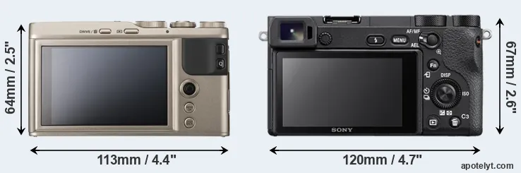 Comparison XF10 or A6500 rear