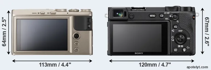 Comparison XF10 or A6600 rear