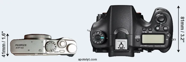 Compare XF10 versus A77 II top