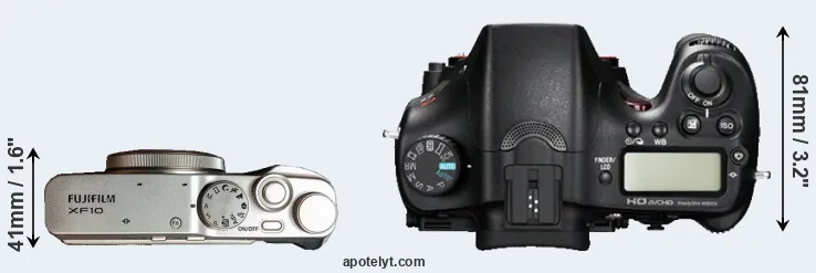 Compare XF10 versus A77 top