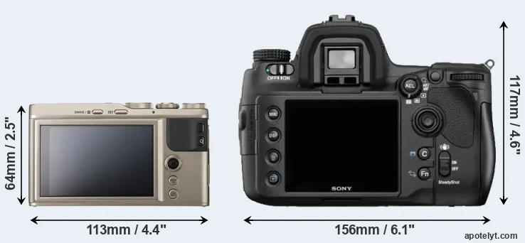 Comparison XF10 or A850 rear