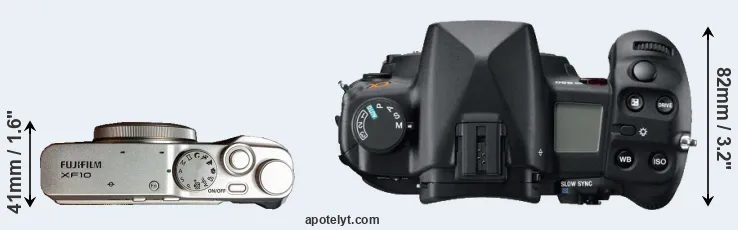 Compare XF10 versus A850 top