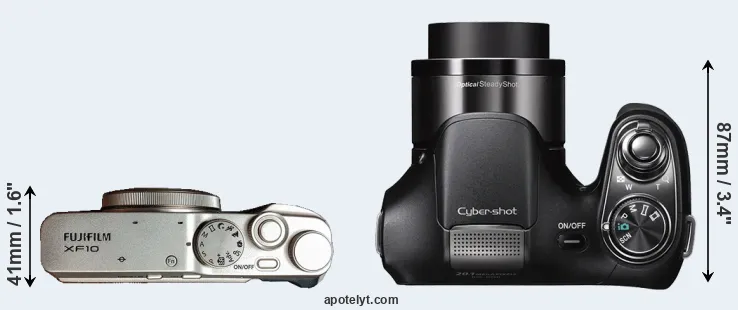 Compare XF10 versus H200 top