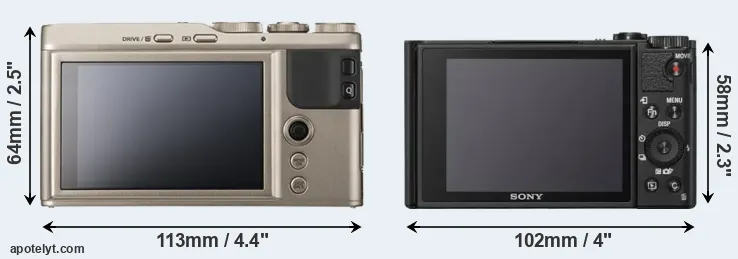 Comparison XF10 or WX800 rear