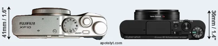 Compare XF10 versus WX800 top