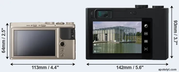 Comparison XF10 or ZX1 rear