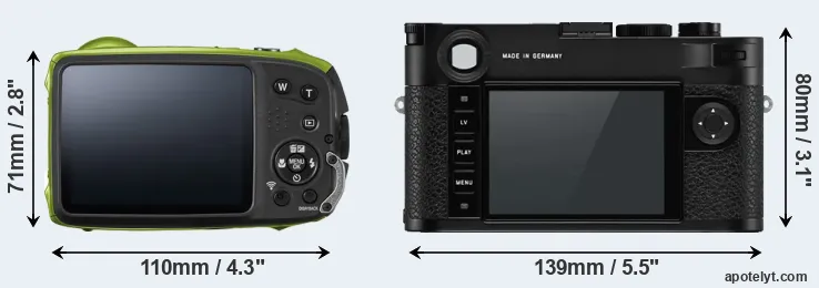 Comparison XP120 or M10-P rear