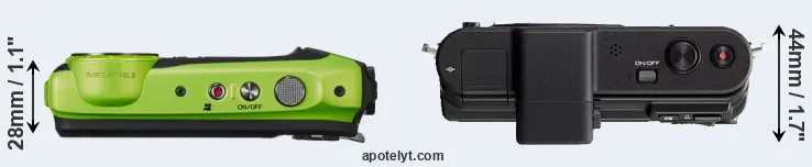 Compare XP120 versus V1 top