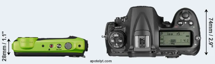 Compare XP120 versus D300 top