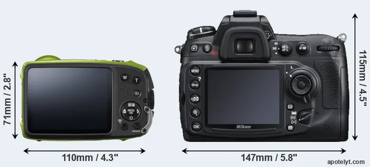 Comparison XP120 or D300S rear