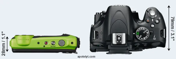 Compare XP120 versus D5100 top