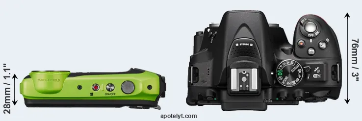 Compare XP120 versus D5300 top
