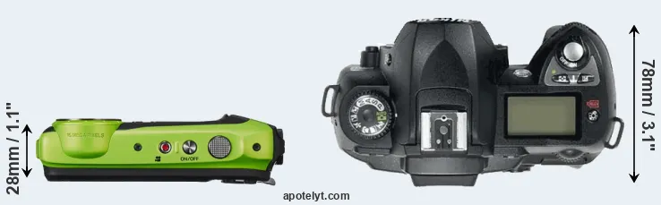 Compare XP120 versus D70 top
