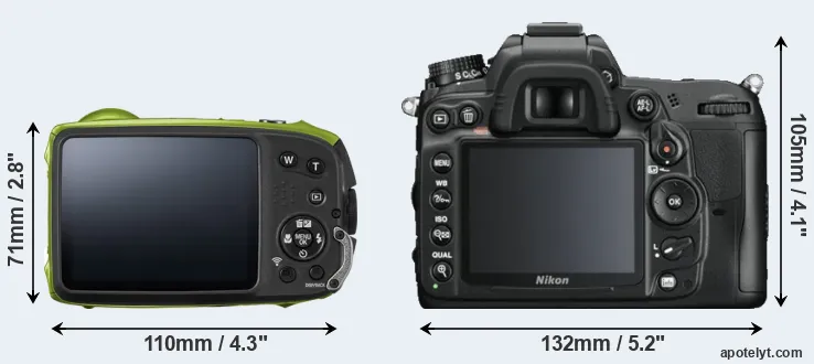Comparison XP120 or D7000 rear