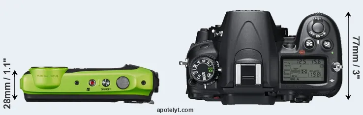 Compare XP120 versus D7000 top
