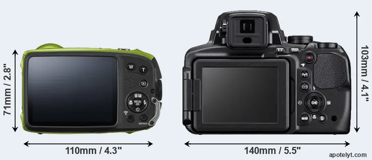 Comparison XP120 or P900 rear