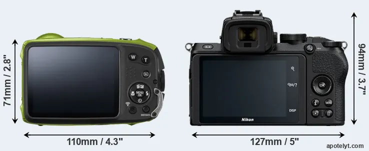 Comparison XP120 or Z50 rear