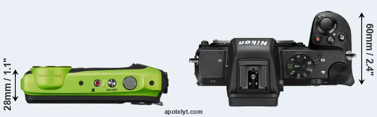 Compare XP120 versus Z50 top