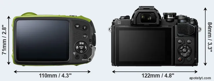 Comparison XP120 or E-M10 III rear