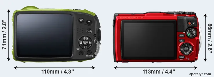 Comparison XP120 or TG-6 rear