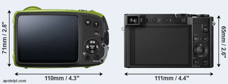 Comparison XP120 or ZS100 rear