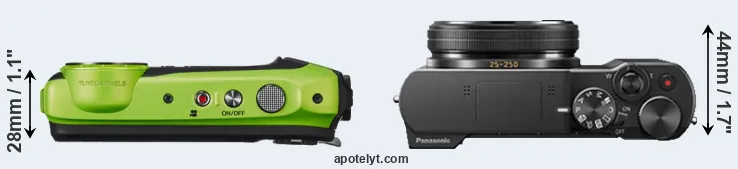Compare XP120 versus ZS100 top