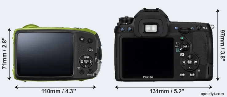 Comparison XP120 or K-5 rear