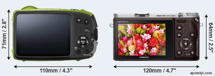 Comparison XP120 or NX500 rear