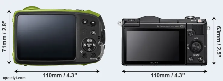 Comparison XP120 or A5000 rear