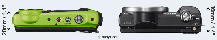 Compare XP120 versus A5000 top