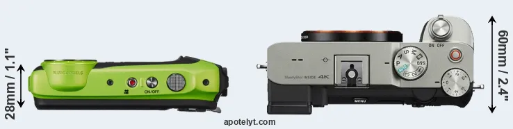 Compare XP120 versus A7C top