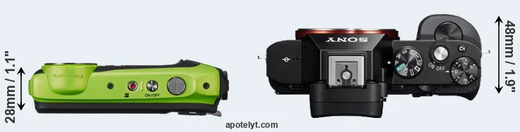 Compare XP120 versus A7R top