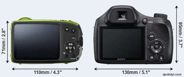 Comparison XP120 or H400 rear