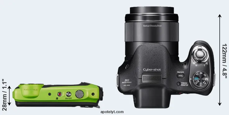 Compare XP120 versus H400 top