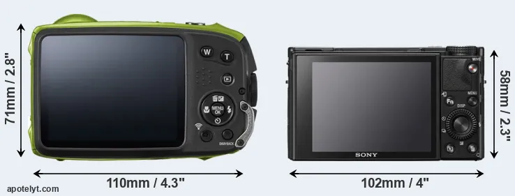 Comparison XP120 or RX100 VII rear