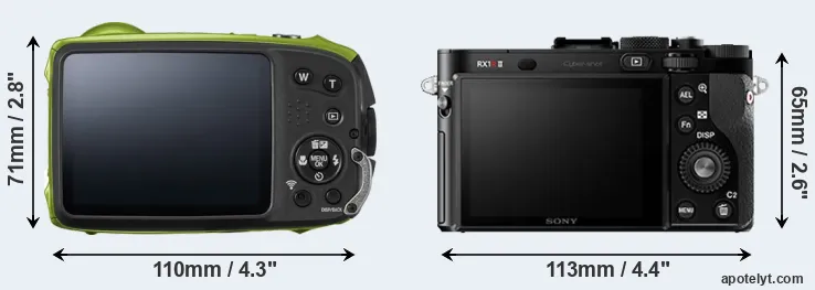 Comparison XP120 or RX1R II rear
