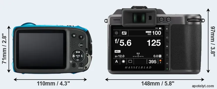 Comparison XP130 or X1D II rear