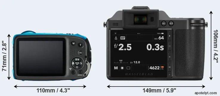 Comparison XP130 or X2D 100C rear