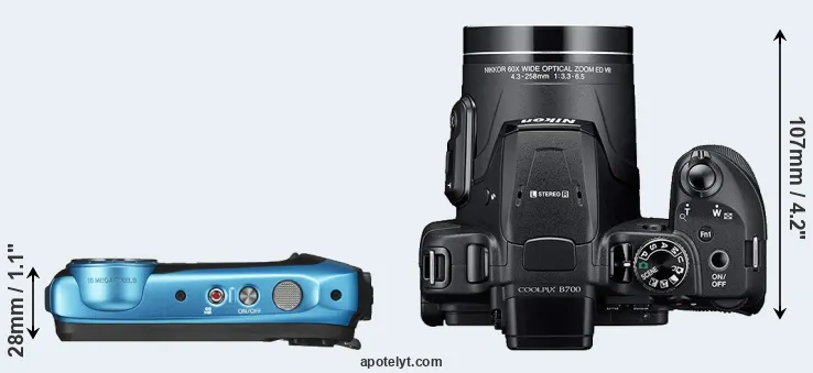 Compare XP130 versus B700 top