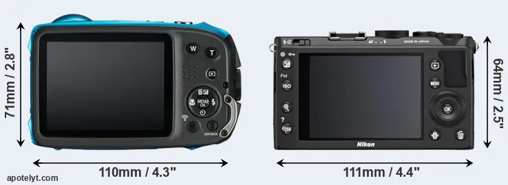 Comparison XP130 or Coolpix A rear
