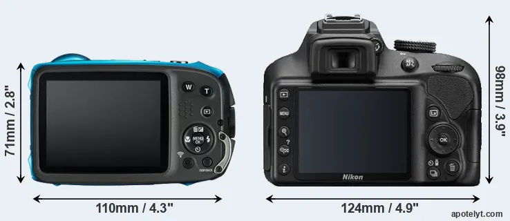 Comparison XP130 or D3400 rear