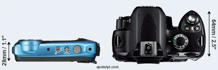 Compare XP130 versus D40 top