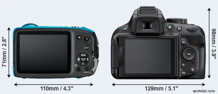 Comparison XP130 or D5200 rear