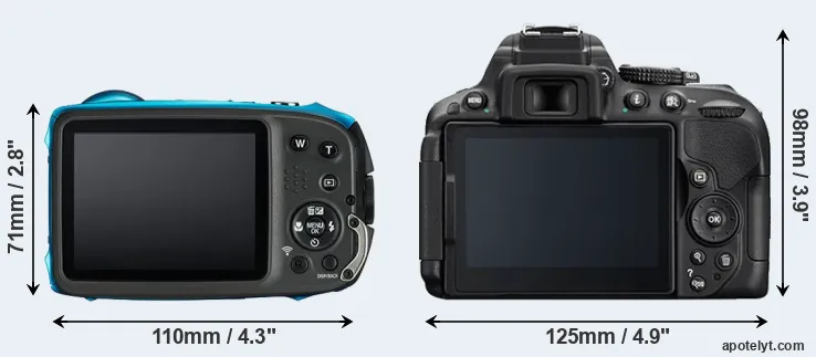 Comparison XP130 or D5300 rear