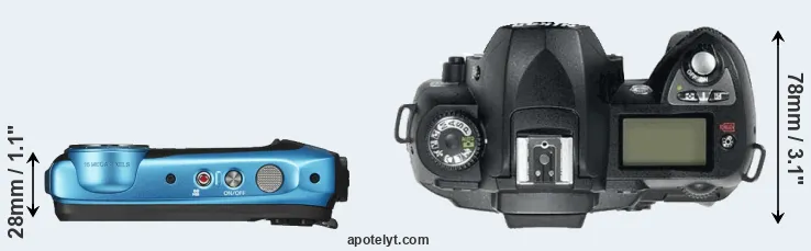 Compare XP130 versus D70 top